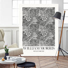 Marigold Monochrome by William Morris on GIANT ART - william morris flowers and plants william morris