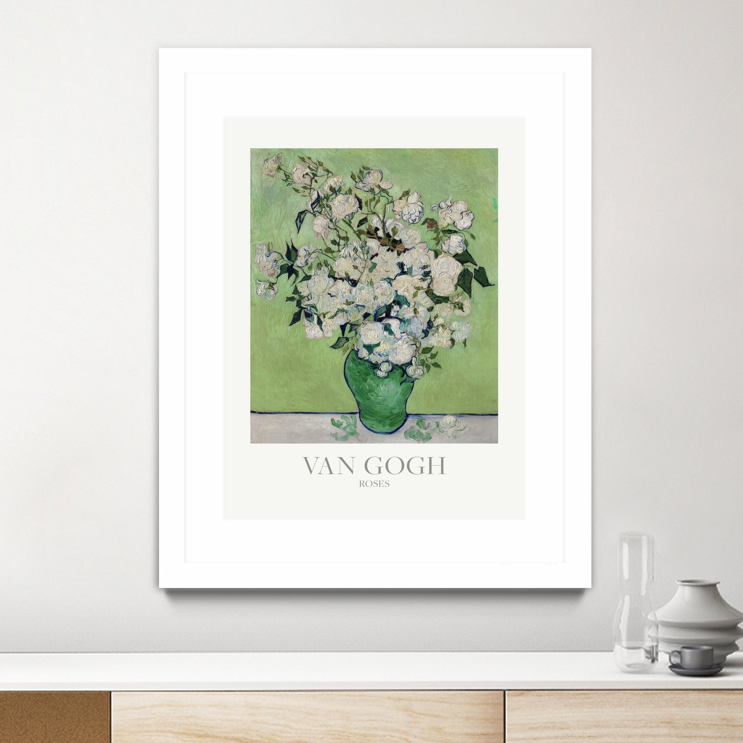 Roses by Vincent Van Gogh on GIANT ART - van gogh paintings van gogh