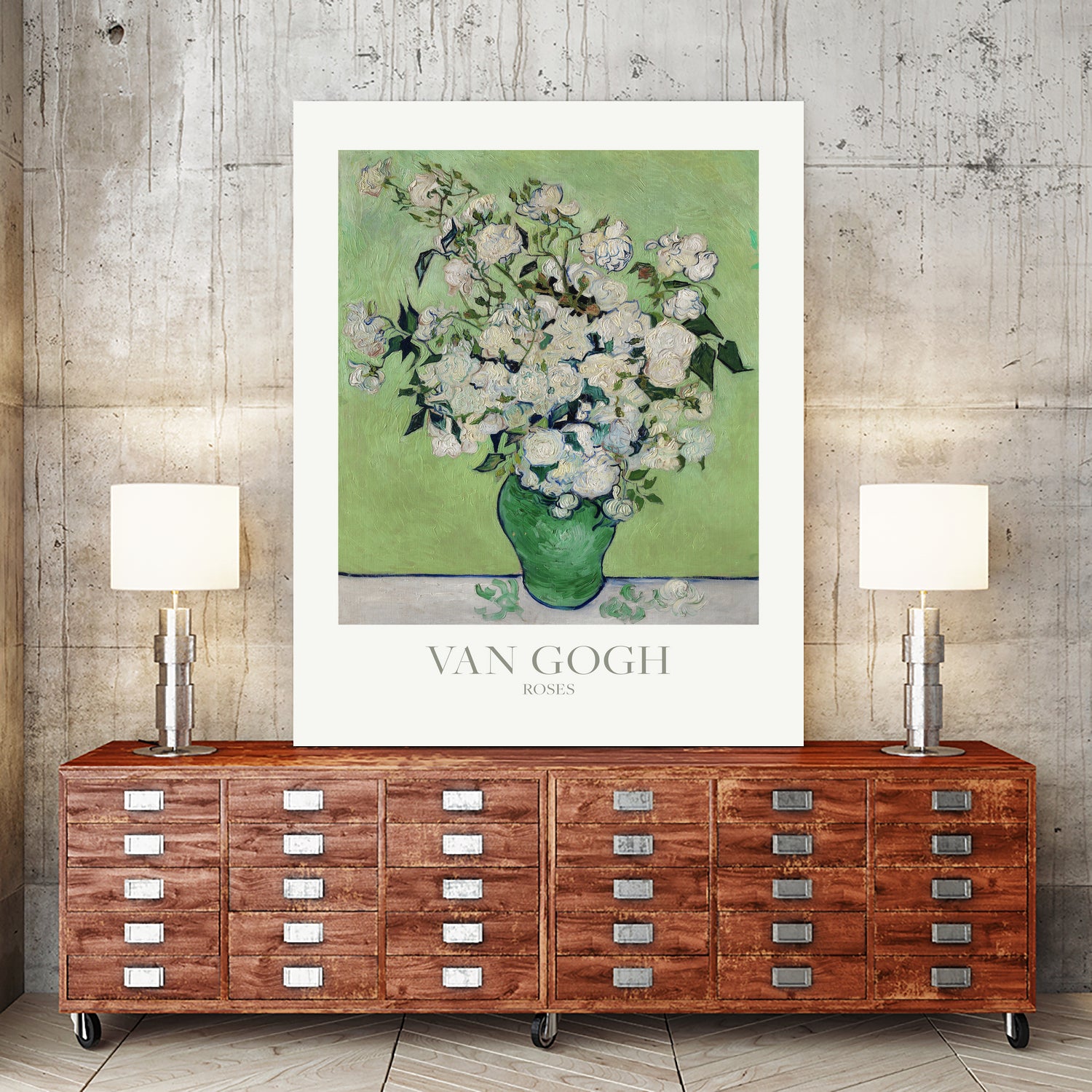 Roses by Vincent Van Gogh on GIANT ART - van gogh paintings van gogh