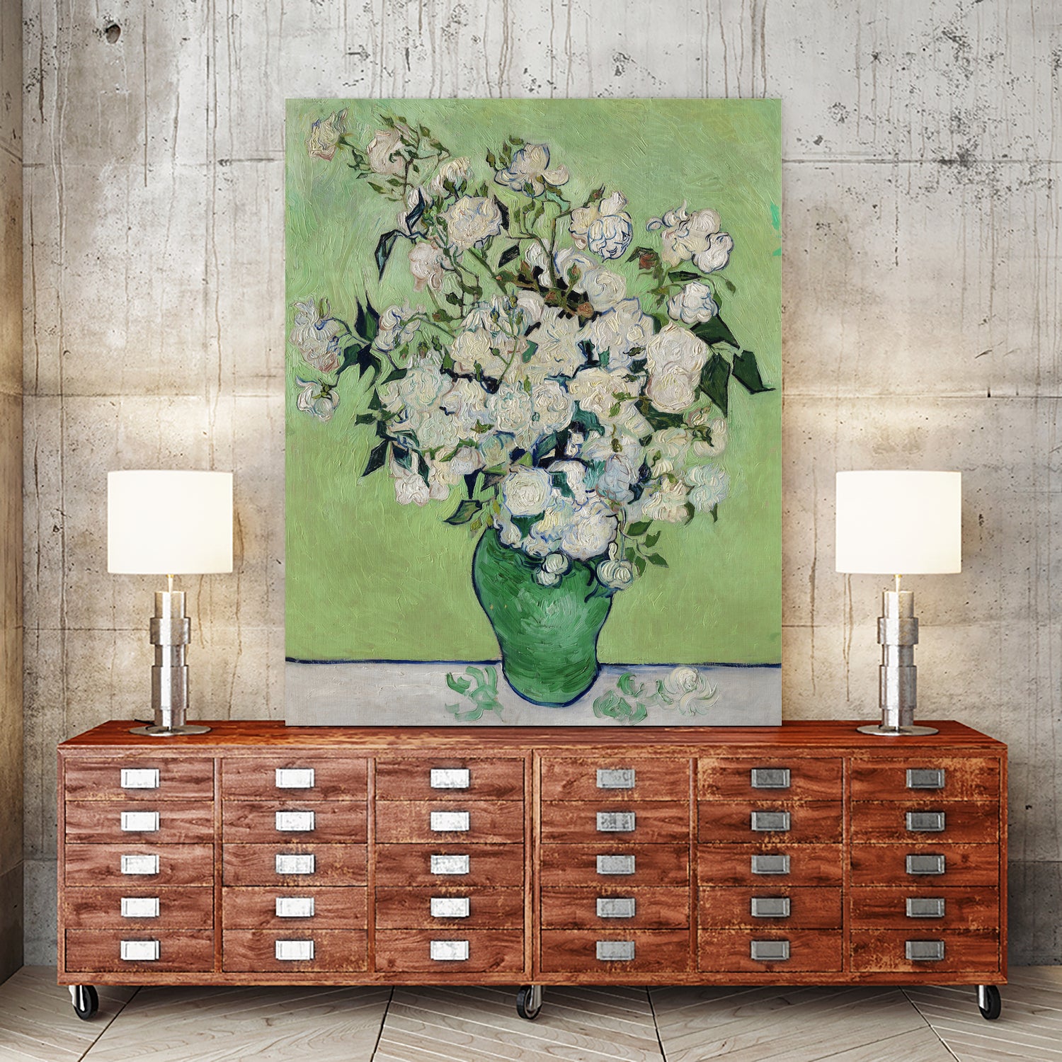 Roses by Vincent Van Gogh on GIANT ART - vincent van gogh paintings vincent van gogh