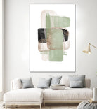 Simple Green-1 by Sally Ann Moss on GIANT ART - abstract geometric abstract