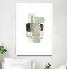Simple Green-1 by Sally Ann Moss on GIANT ART - abstract geometric abstract