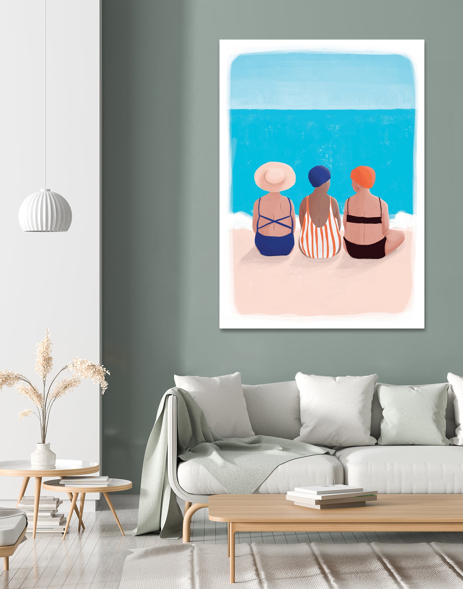 Cakula by Maja on GIANT ART - blue figurative hats