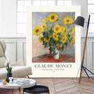Bouquet Of Sunflowers by Claude Monet on GIANT ART - claude monet paintings claude monet
