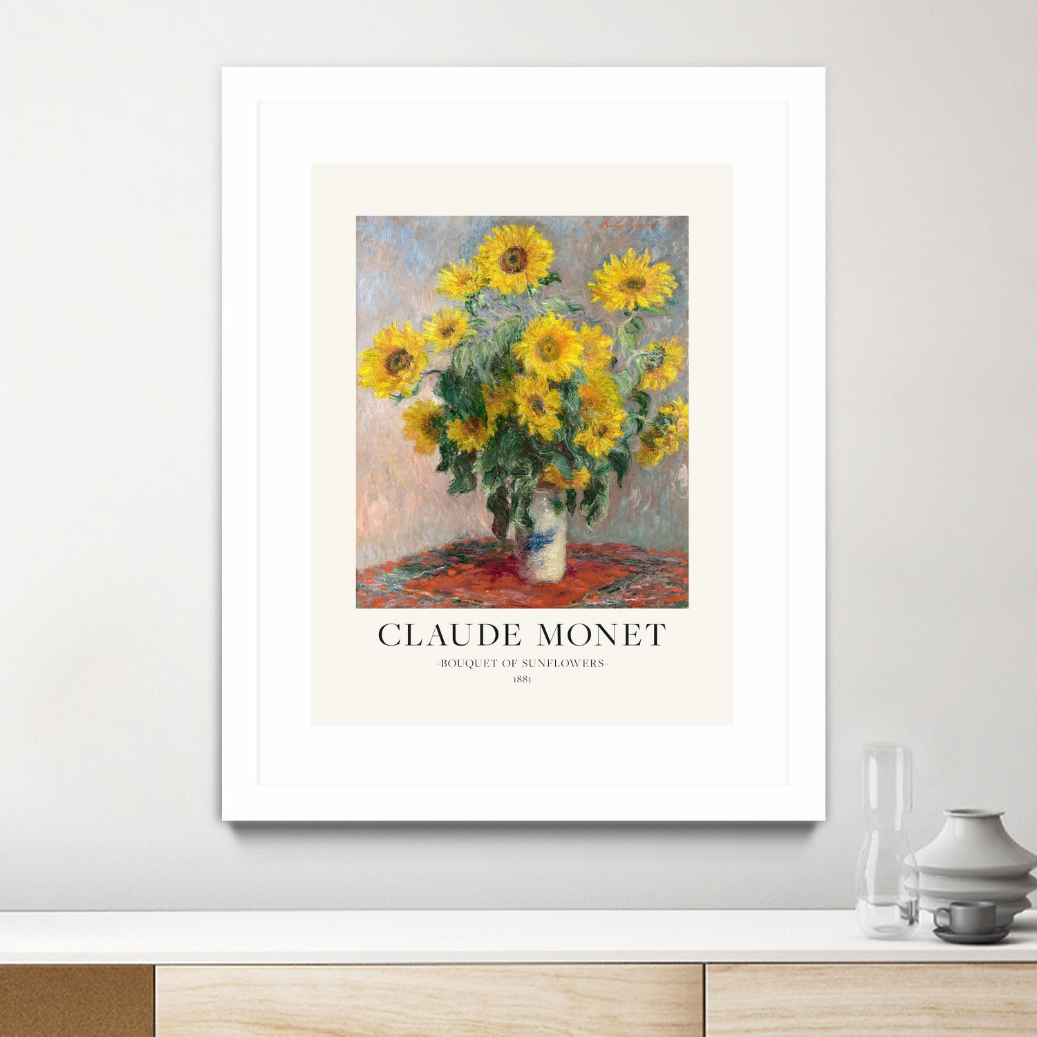 Bouquet Of Sunflowers by Claude Monet on GIANT ART - claude monet paintings claude monet