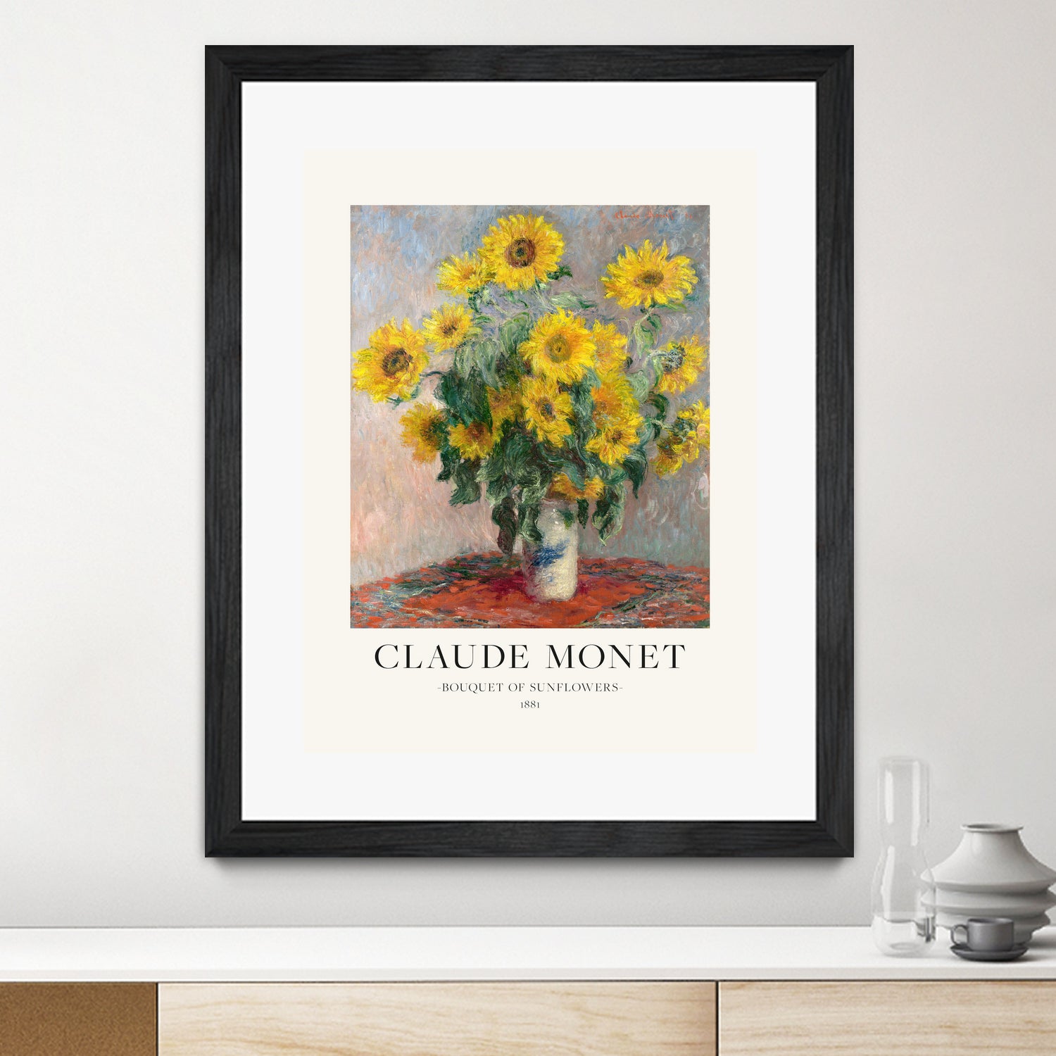 Bouquet Of Sunflowers by Claude Monet on GIANT ART - claude monet paintings claude monet