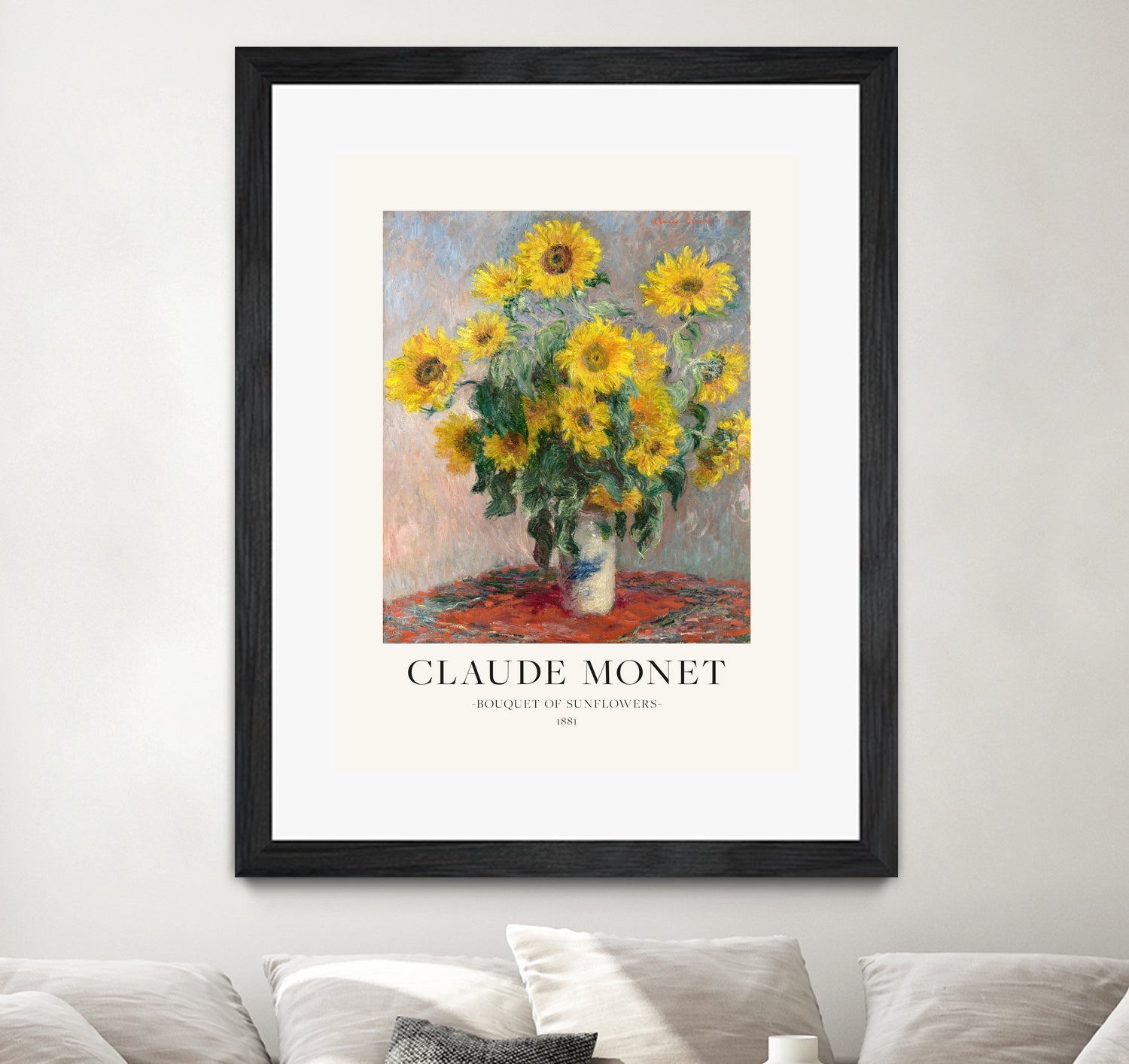 Bouquet Of Sunflowers by Claude Monet on GIANT ART - claude monet paintings claude monet