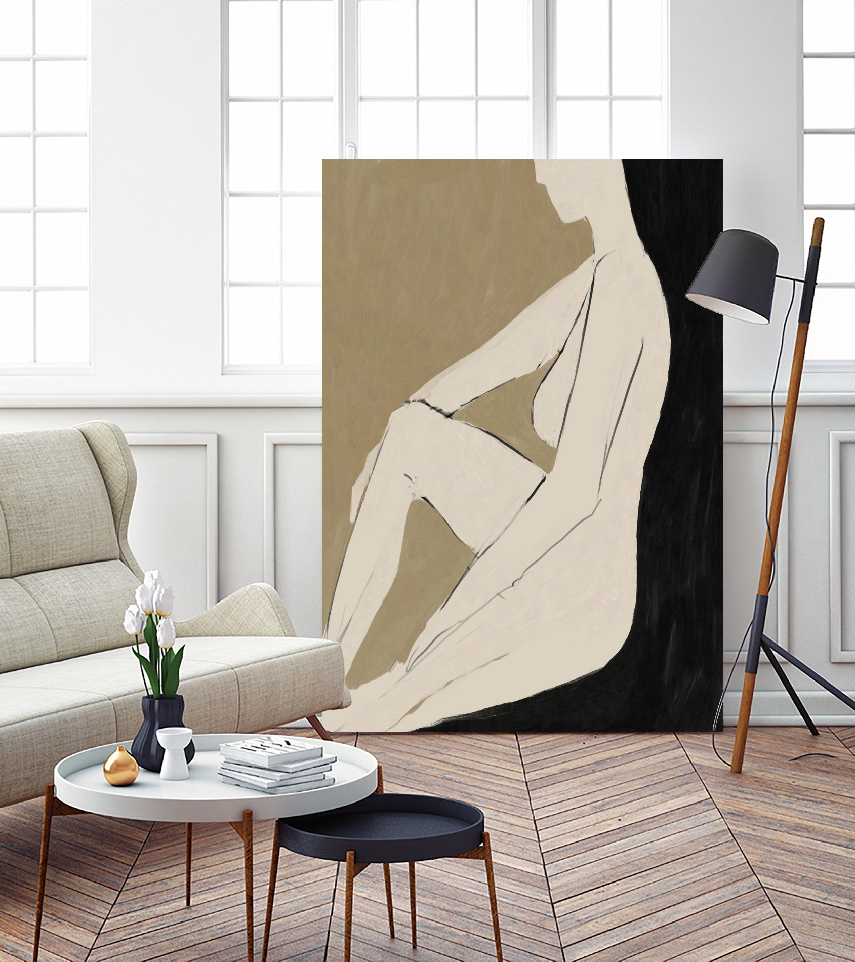 Chill by Dan on GIANT ART - abstract woman