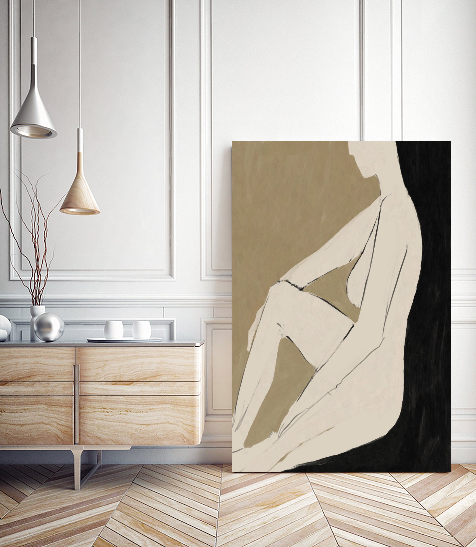 Chill by Dan on GIANT ART - abstract woman