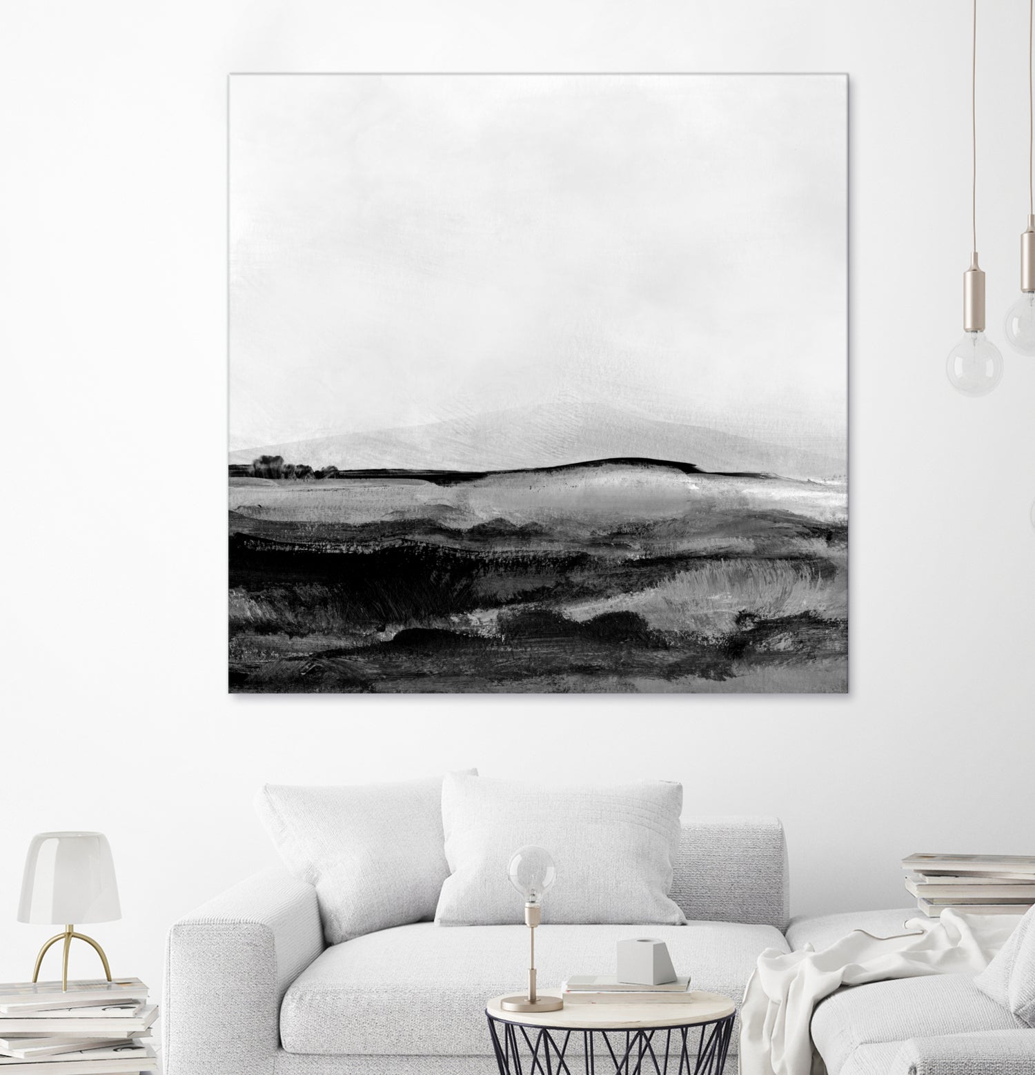 Mono Landscape No1 by Dan Hobday on GIANT ART - landscape abstract landscape