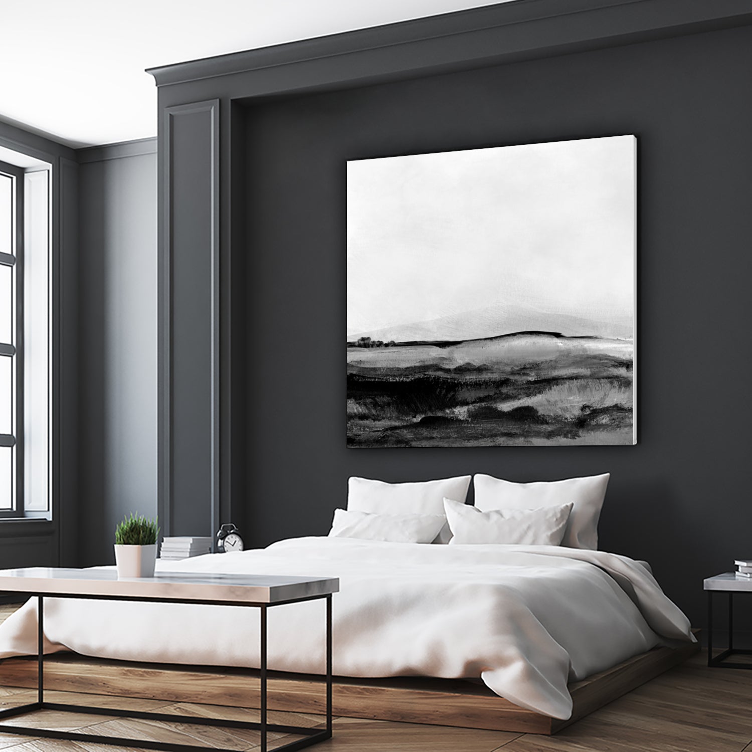 Mono Landscape No1 by Dan Hobday on GIANT ART - landscape abstract landscape