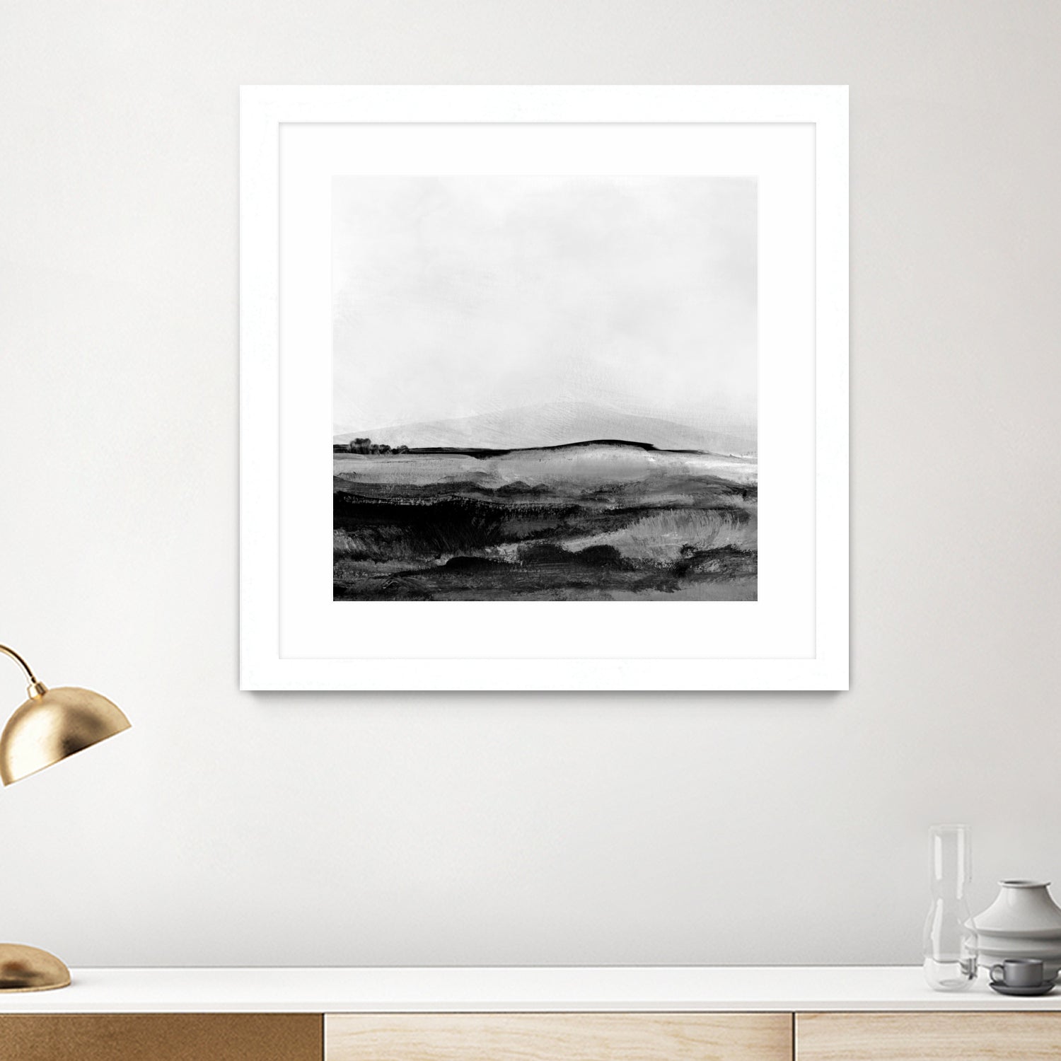 Mono Landscape No1 by Dan Hobday on GIANT ART - landscape abstract landscape