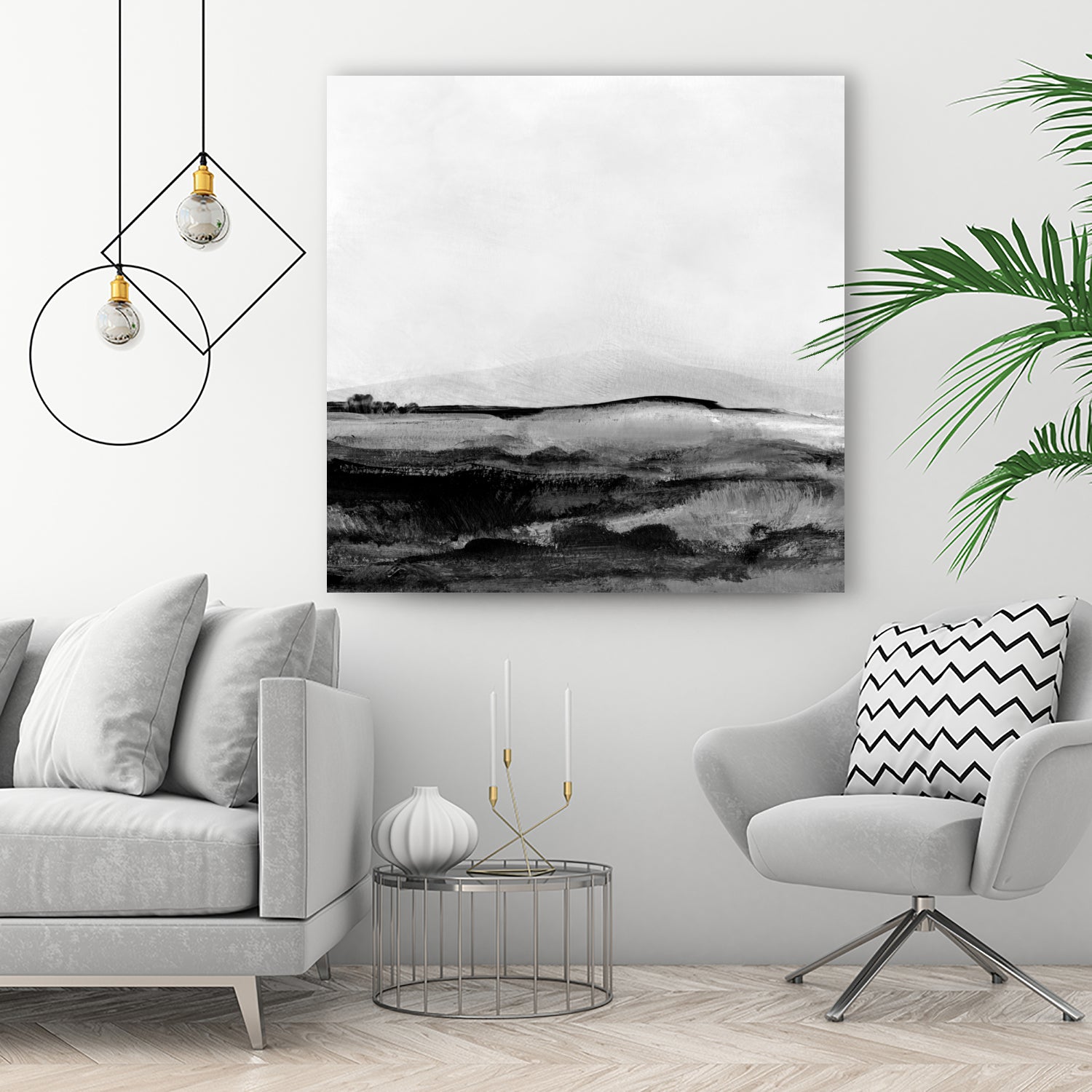 Mono Landscape No1 by Dan Hobday on GIANT ART - landscape abstract landscape