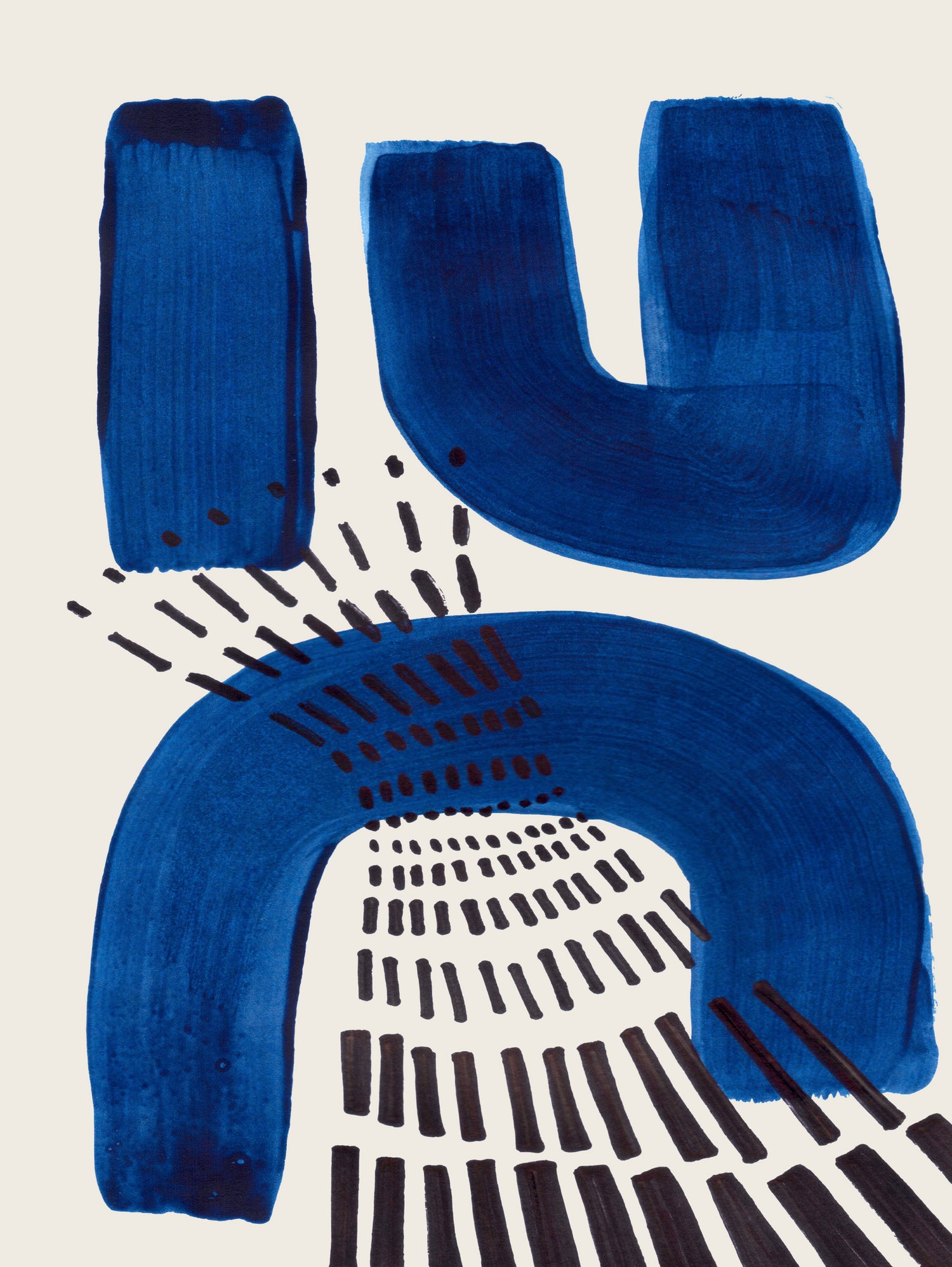 Blue Magnet by Ejaaz on GIANT ART - abstract blue