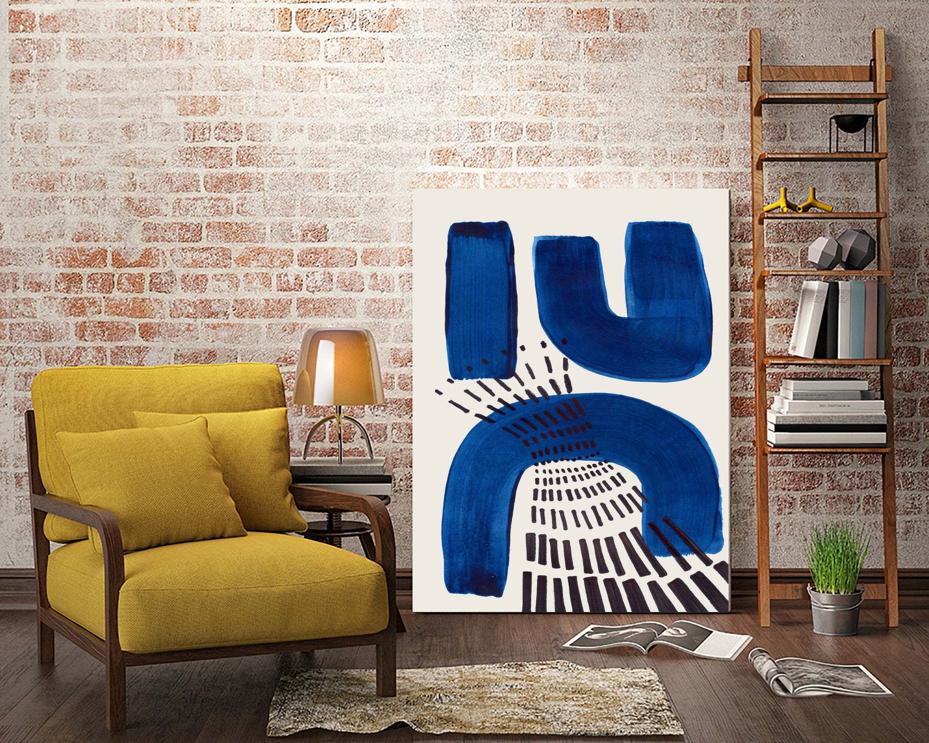 Blue Magnet by Ejaaz on GIANT ART - abstract blue