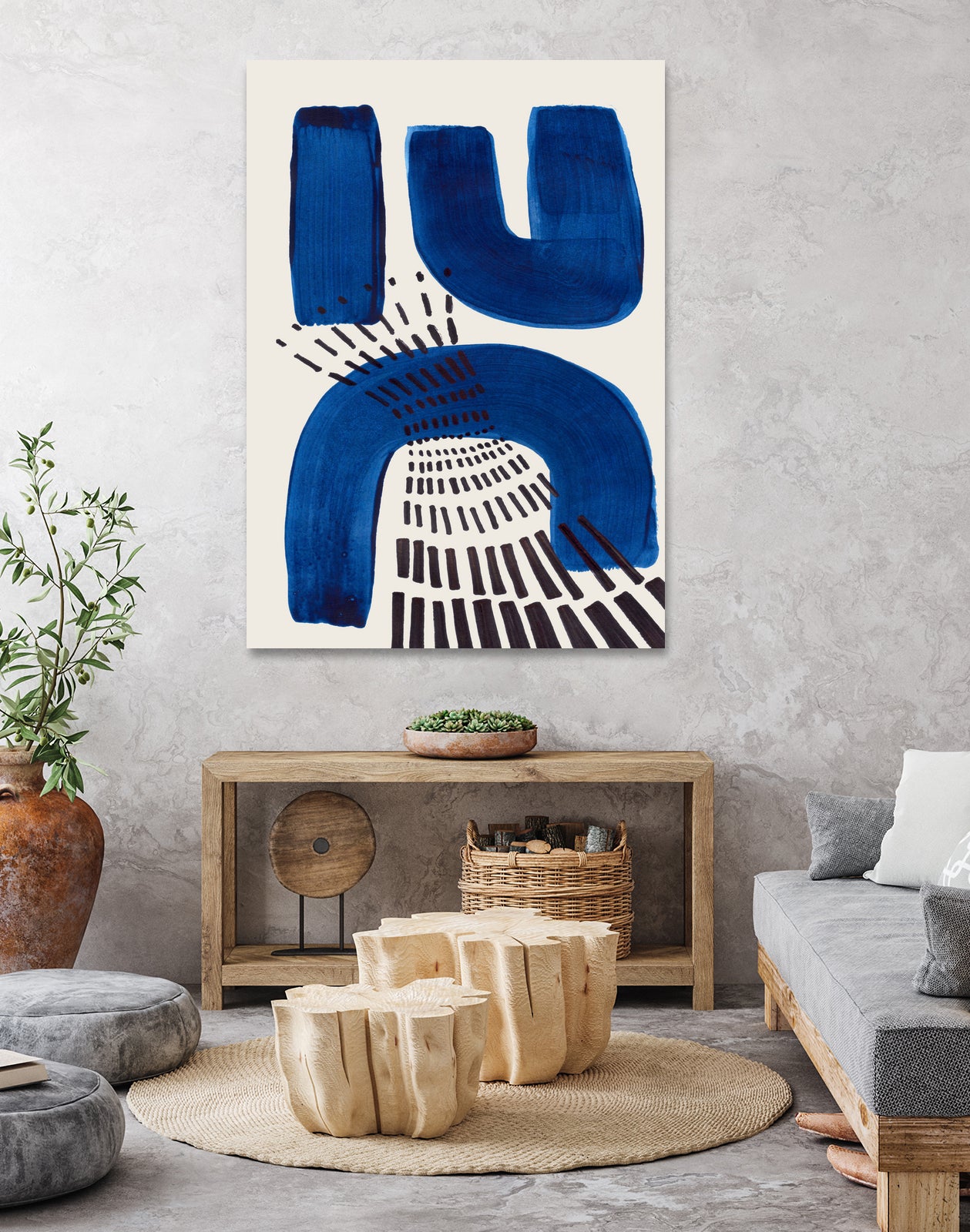 Blue Magnet by Ejaaz on GIANT ART - abstract blue