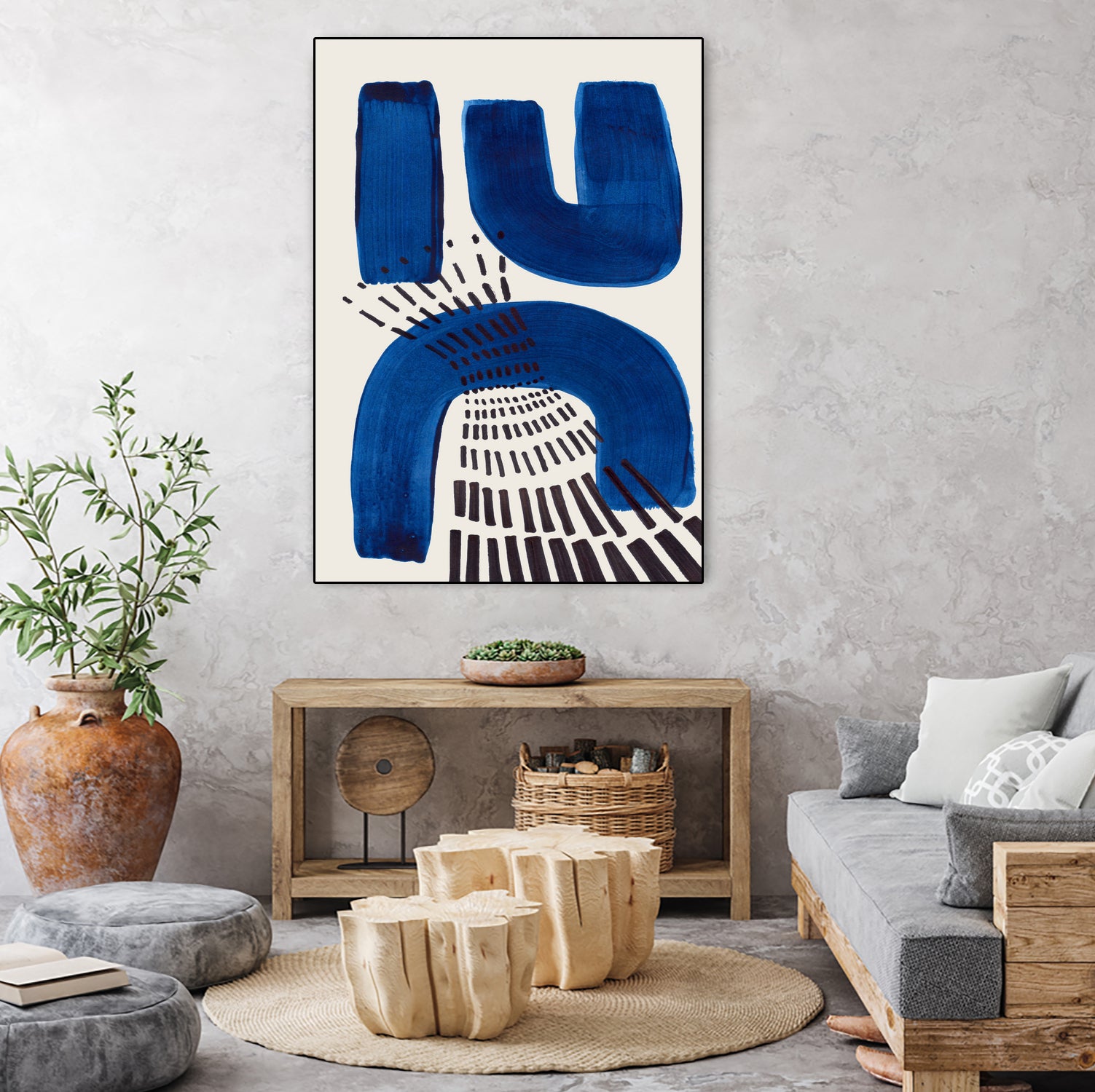 Blue Magnet by Ejaaz on GIANT ART - abstract blue