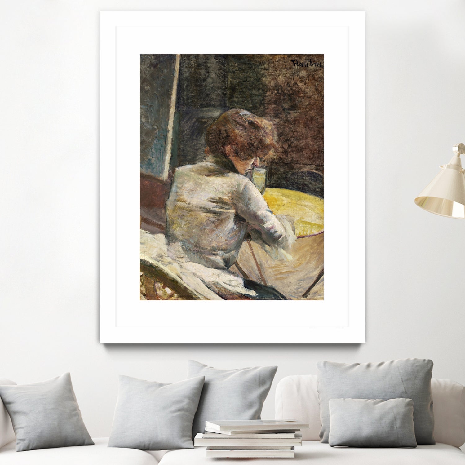 Waiting (ca.1887) by TOULOUSE LAUTREC on GIANT ART - figurative toulouse lautrec