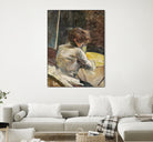 Waiting (ca.1887) by TOULOUSE LAUTREC on GIANT ART - figurative toulouse lautrec