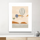 Airballoons In Dessert by Ivy on GIANT ART - illustration hot air balloon