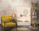 Airballoons In Dessert by Ivy on GIANT ART - illustration hot air balloon