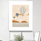 Airballoons In Dessert by Ivy on GIANT ART - illustration hot air balloon