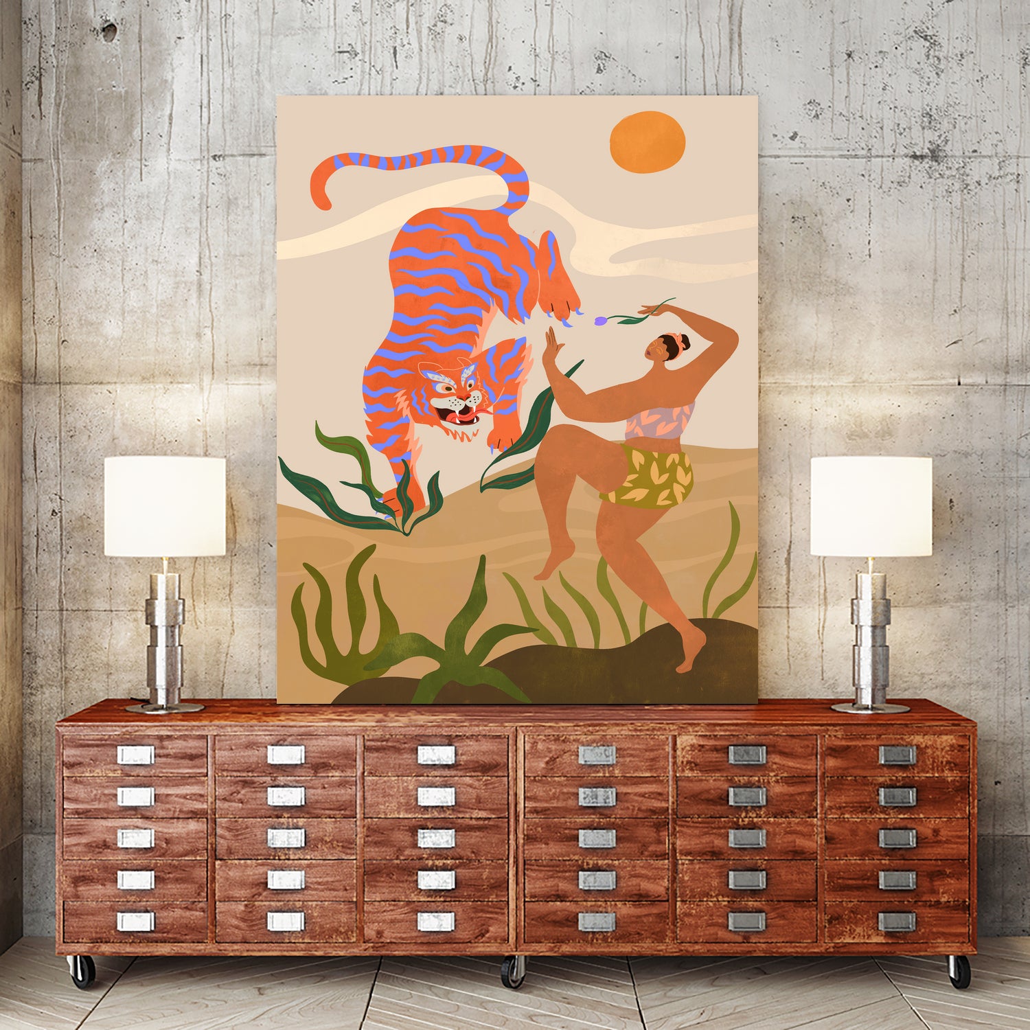 Dance With Me by Arty Guava on GIANT ART - illustration color