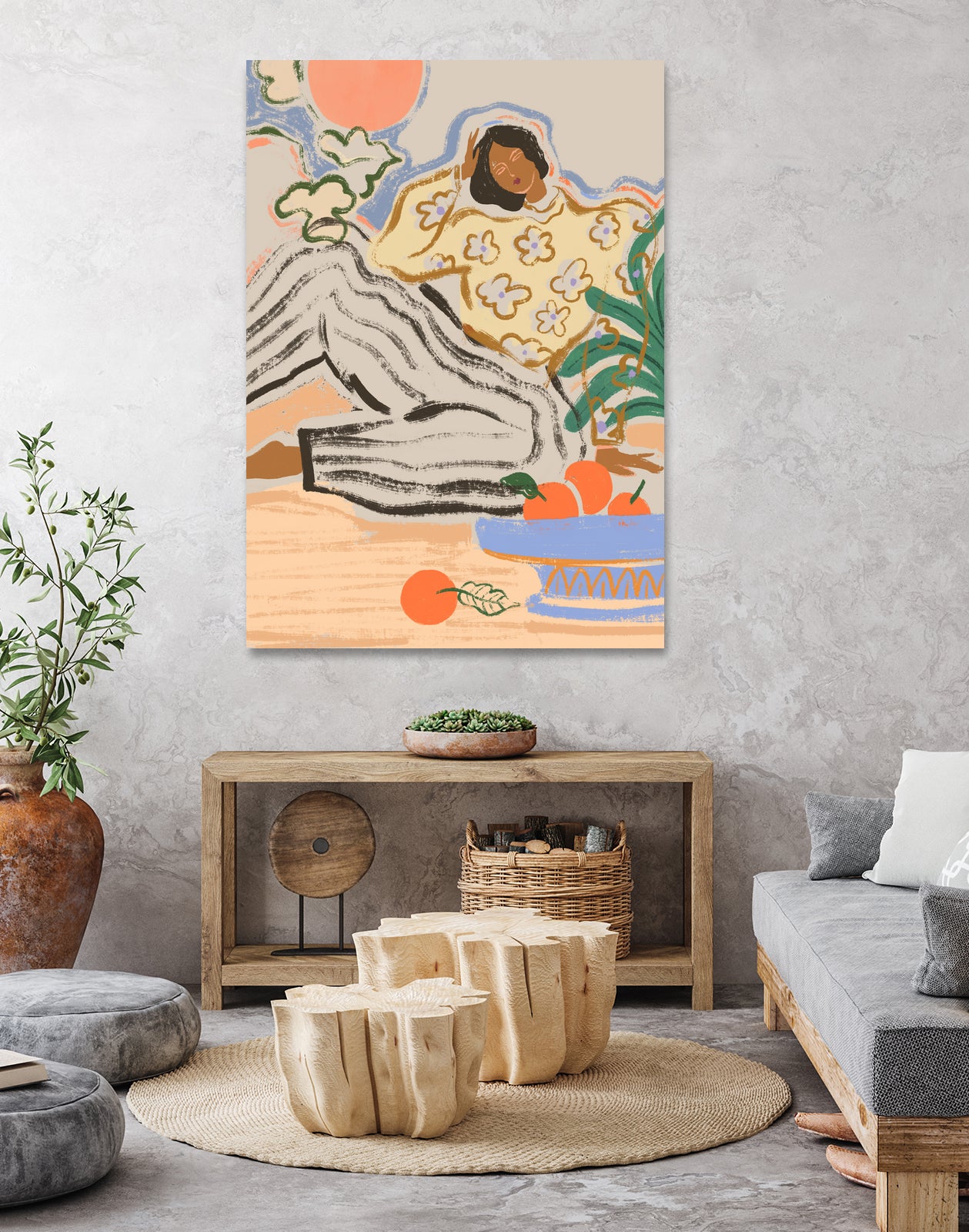 Lazydays by Arty on GIANT ART - orange figurative