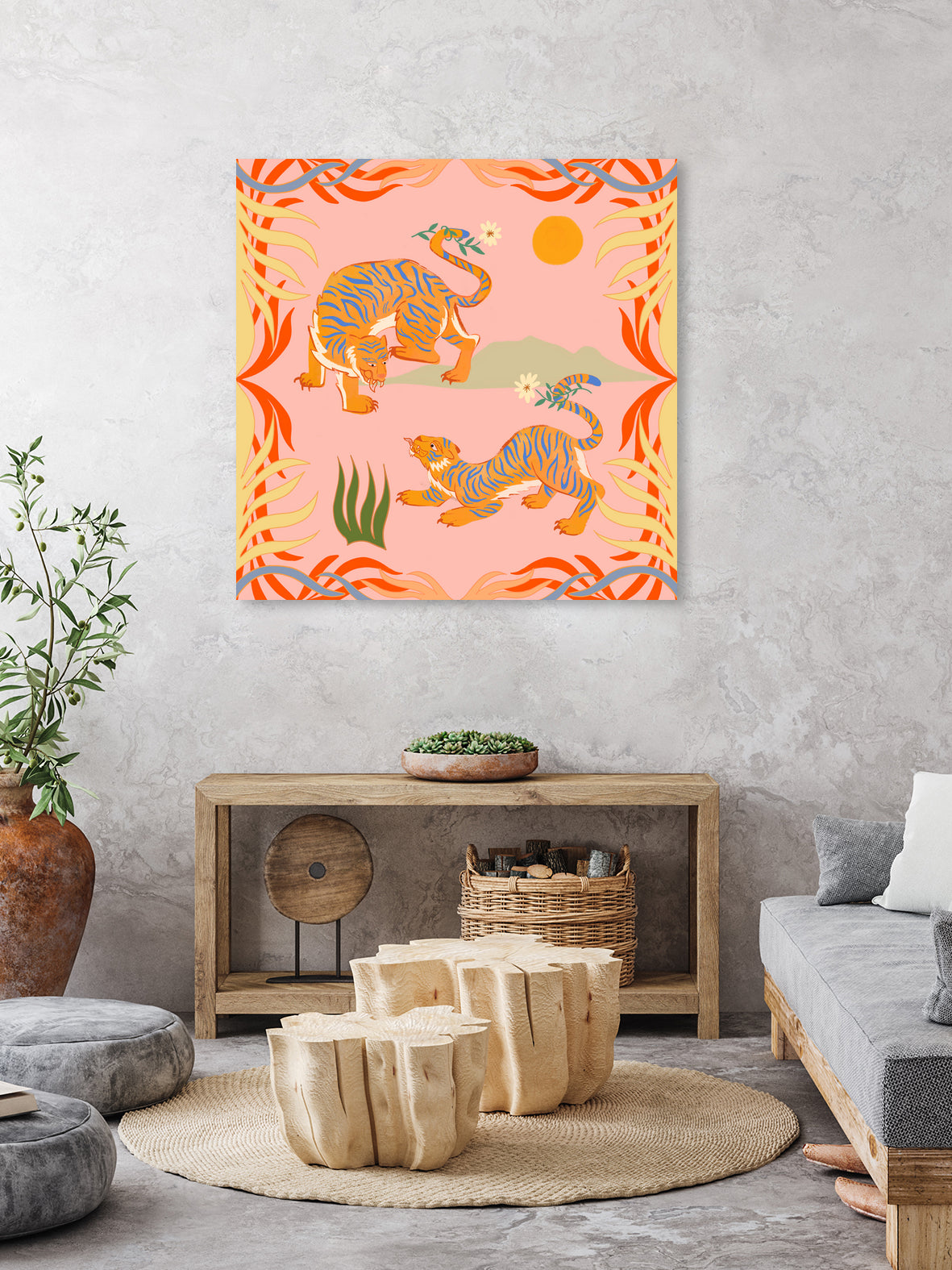 Rawring Playmates by Arty Guava on GIANT ART - illustration animal