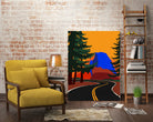Clacier Road With Half Dome by Rosi Feist on GIANT ART - illustration half dome