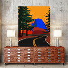 Clacier Road With Half Dome by Rosi Feist on GIANT ART - illustration half dome