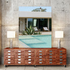 Casadavolta Swimming Pool by Minorstep on GIANT ART - bleu photography flowers and plants