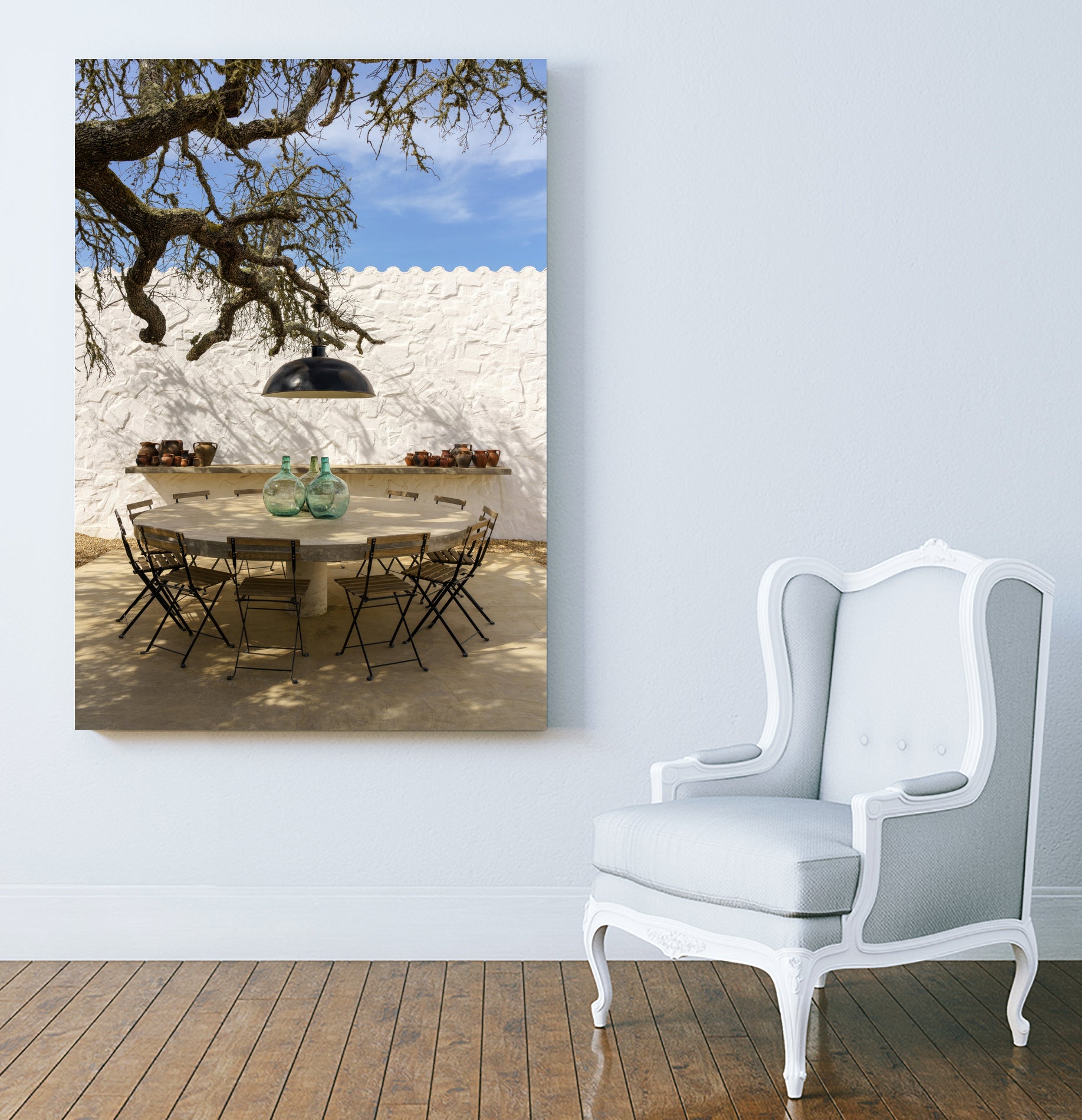 Round Table by Minorstep on GIANT ART - still life chair