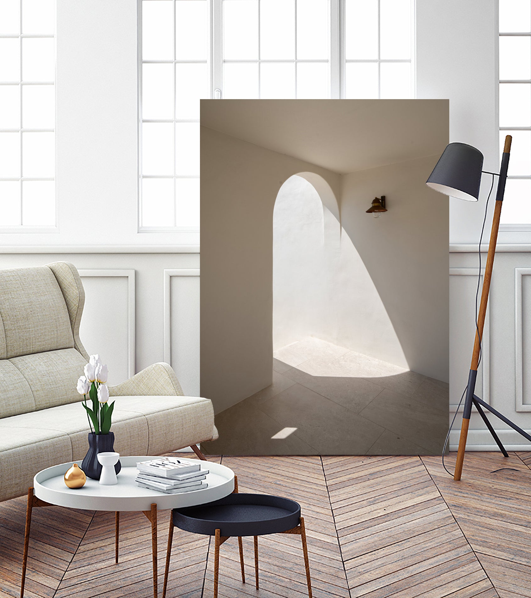 Arch Shadows by Minorstep on GIANT ART - white photography shadow