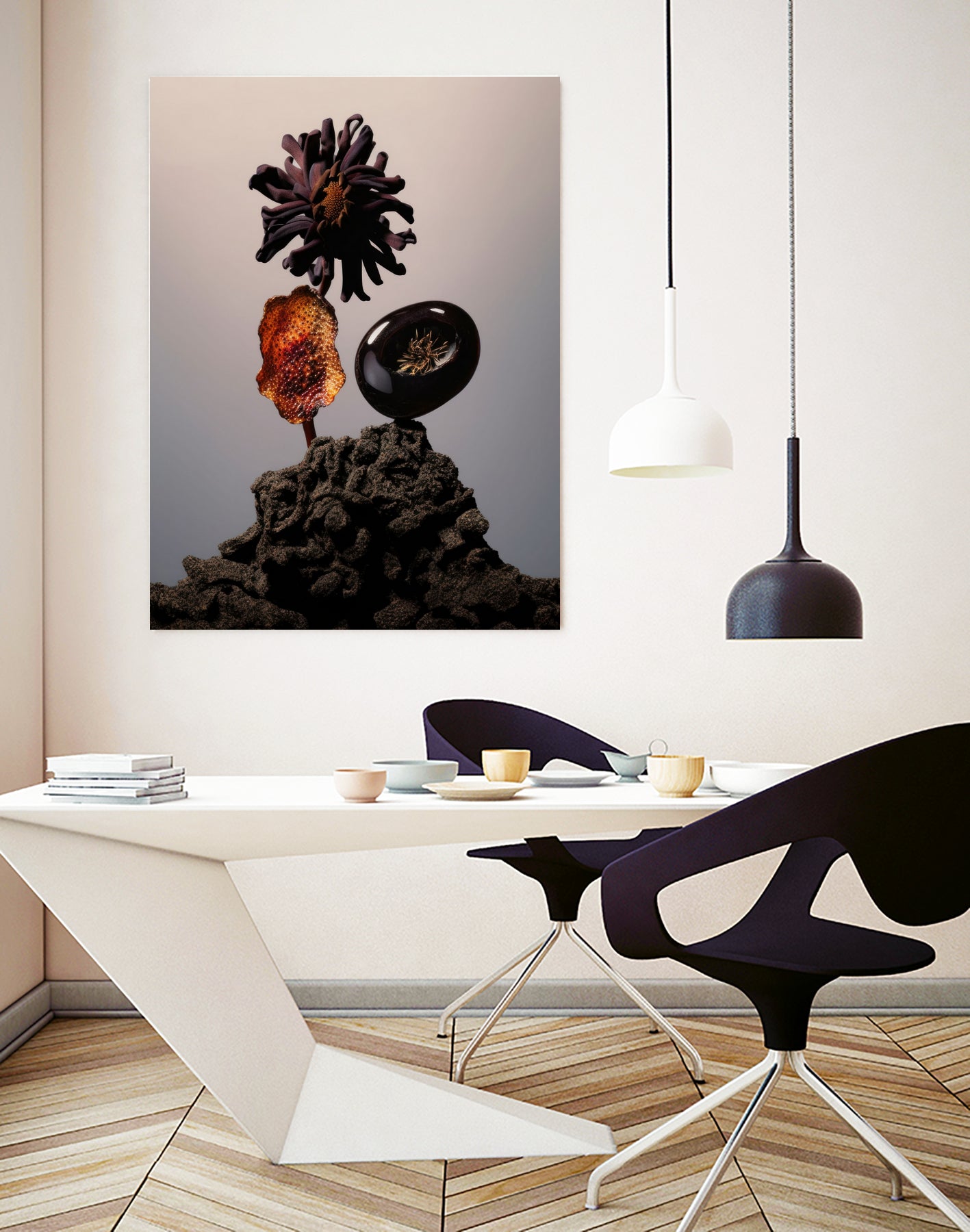 Still Life Flowers No1 by Minorstep on GIANT ART - red flowers and plants floral