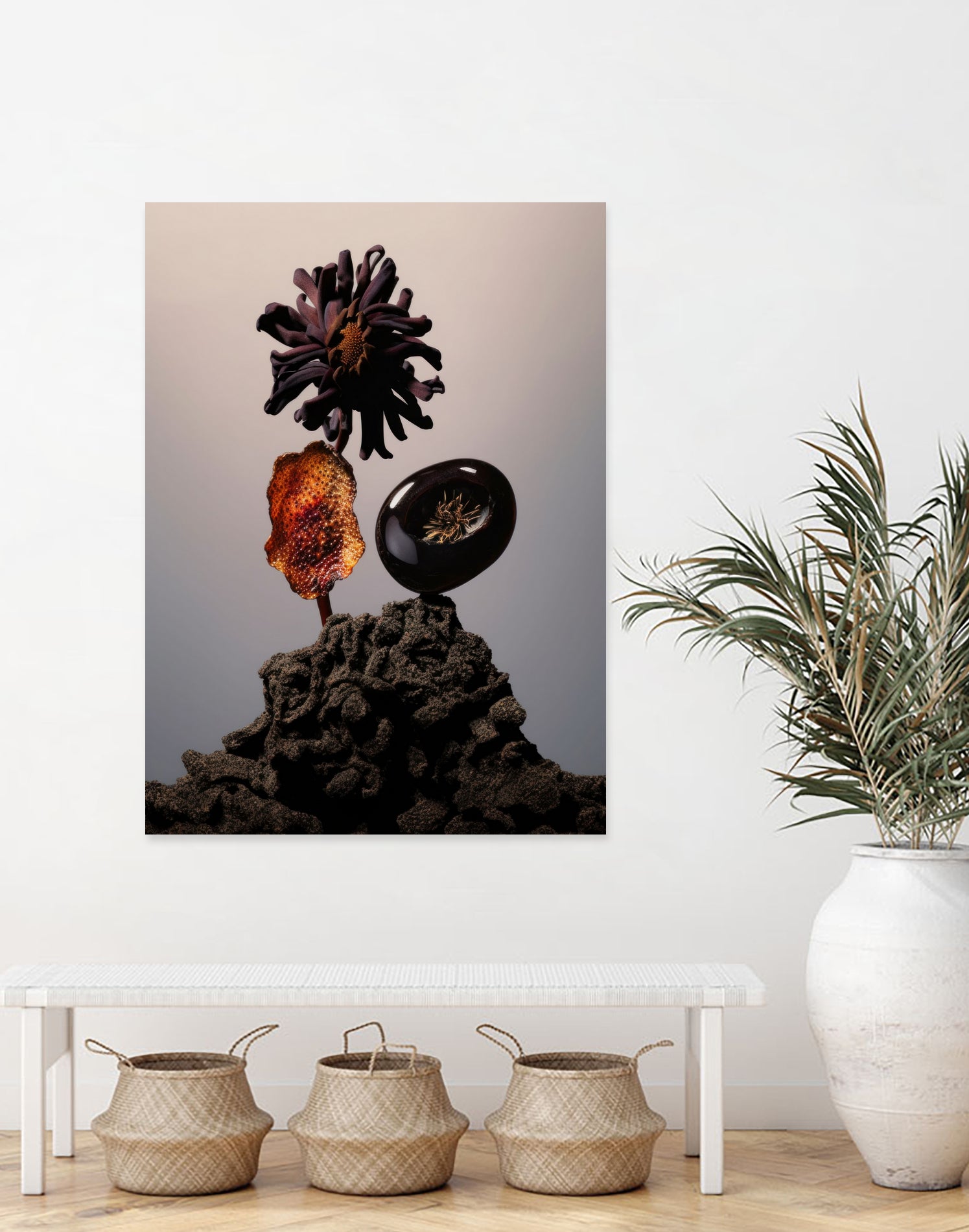 Still Life Flowers No1 by Minorstep on GIANT ART - red flowers and plants floral