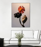 Still Life Flowers No3 by Minorstep on GIANT ART - red flowers and plants studio