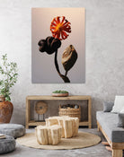 Still Life Flowers No3 by Minorstep on GIANT ART - red flowers and plants studio