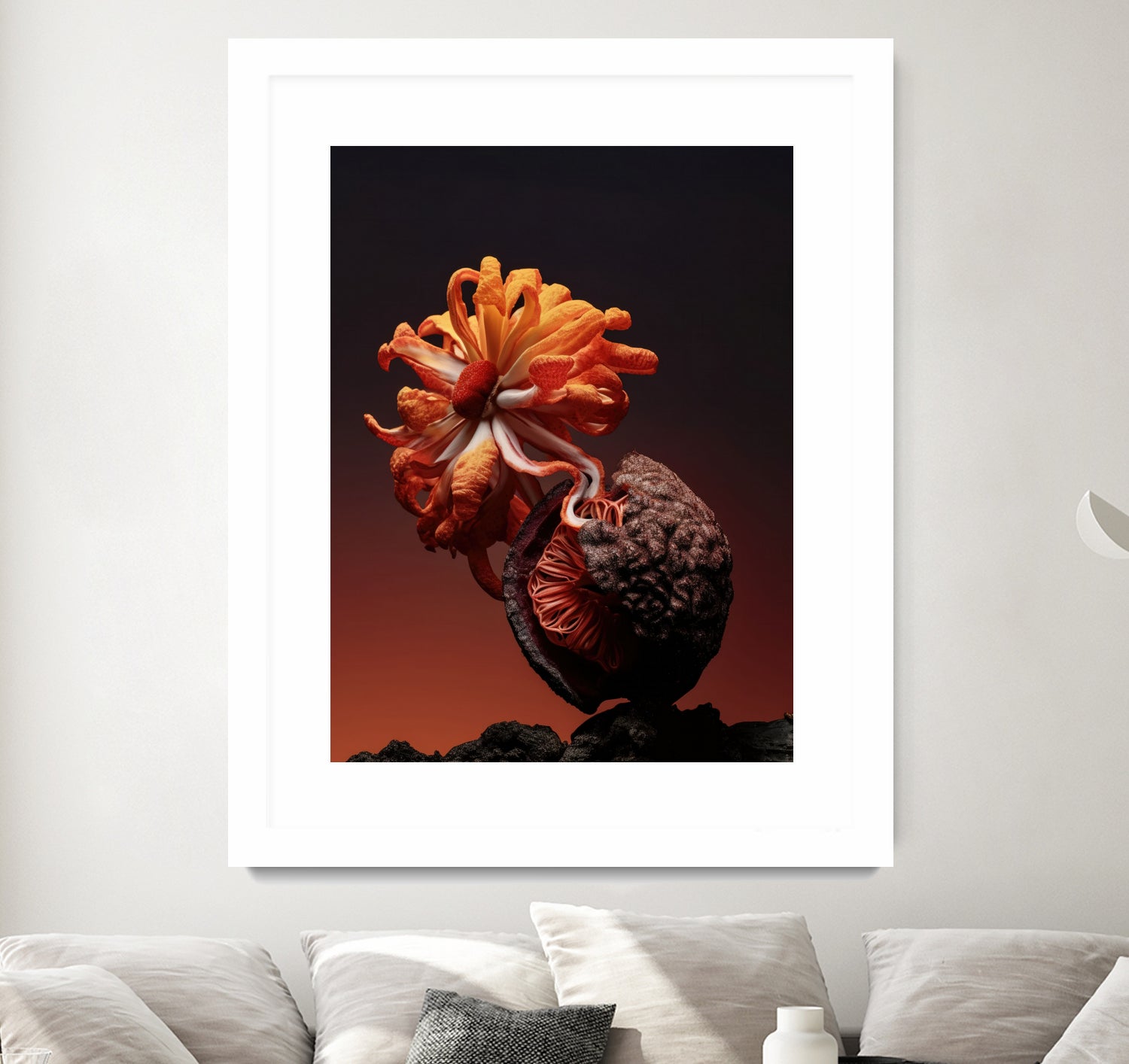 Still Life Flowers No4 by Minorstep on GIANT ART - red flowers and plants studio