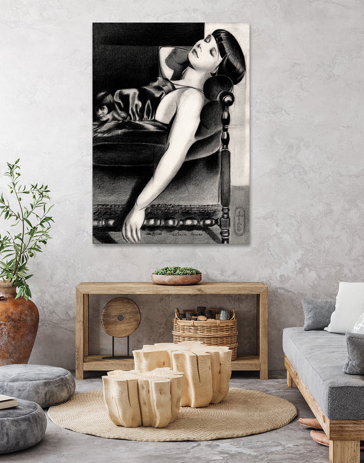 Lulu - 21-07-23 by Corne Akkers on GIANT ART - white figurative