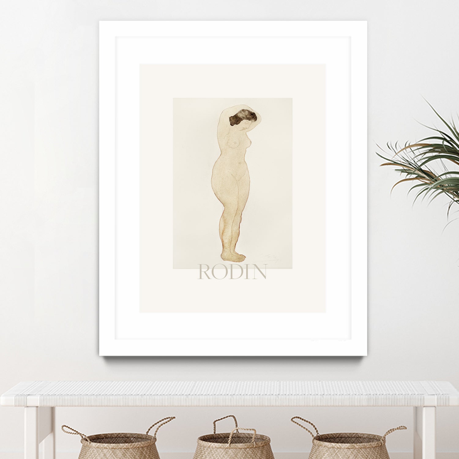 Nude by Standing With Hands On Head Auguste on GIANT ART - rodin auguste rodin rodin