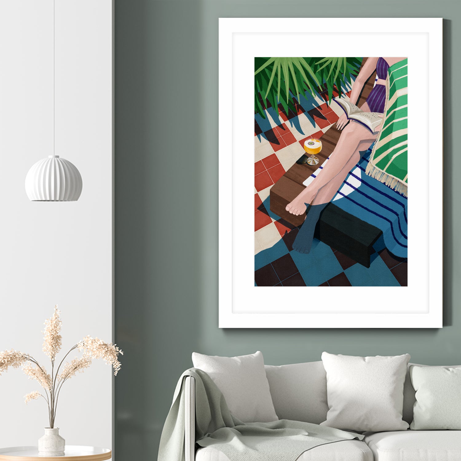 Just one more chapter by Goed on GIANT ART - illustration sunchair