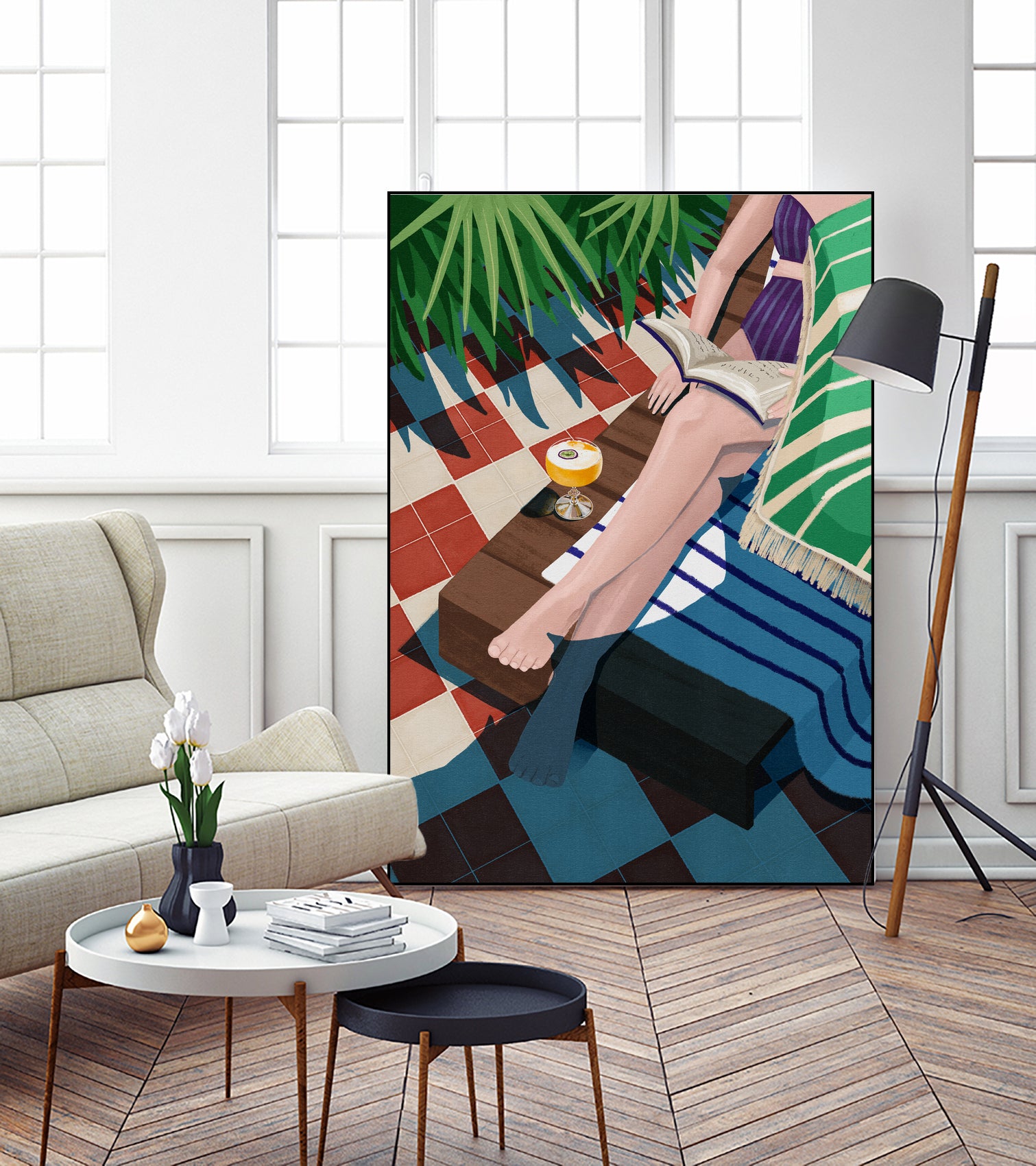 Just one more chapter by Goed on GIANT ART - illustration sunchair