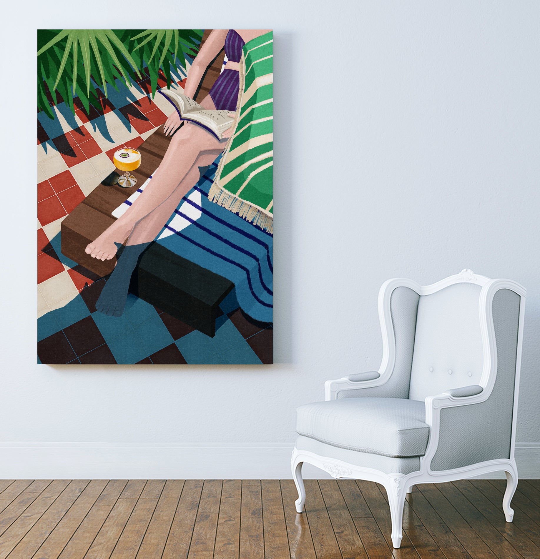 Just one more chapter by Goed on GIANT ART - illustration sunchair