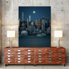 Lunar Elegance over Manhattan by Wei (David) Dai on GIANT ART - landscape usa