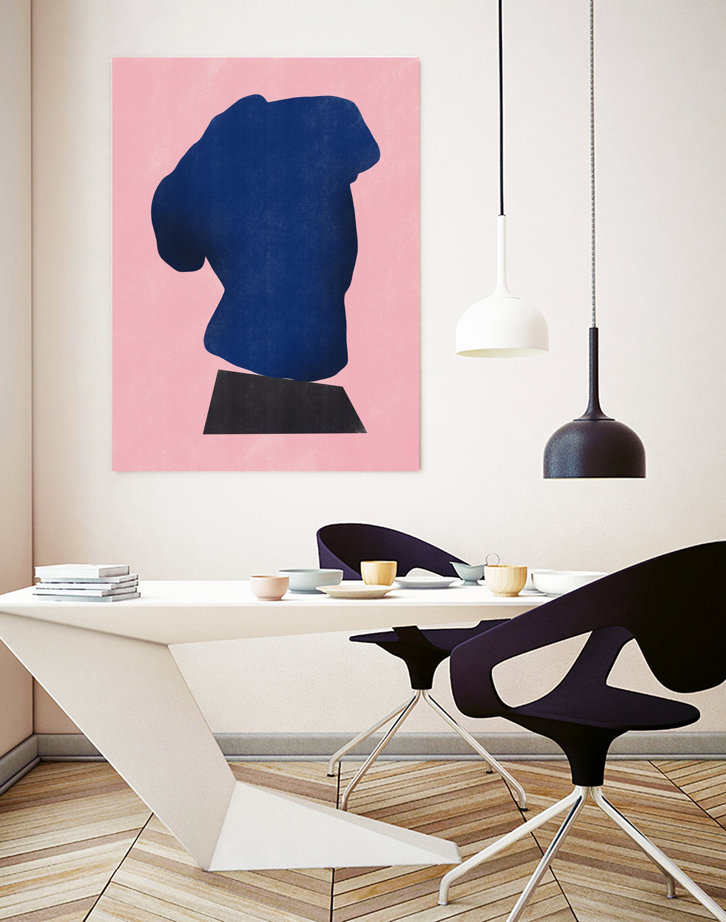 Stone Sculpture In Blue by Little Dean on GIANT ART