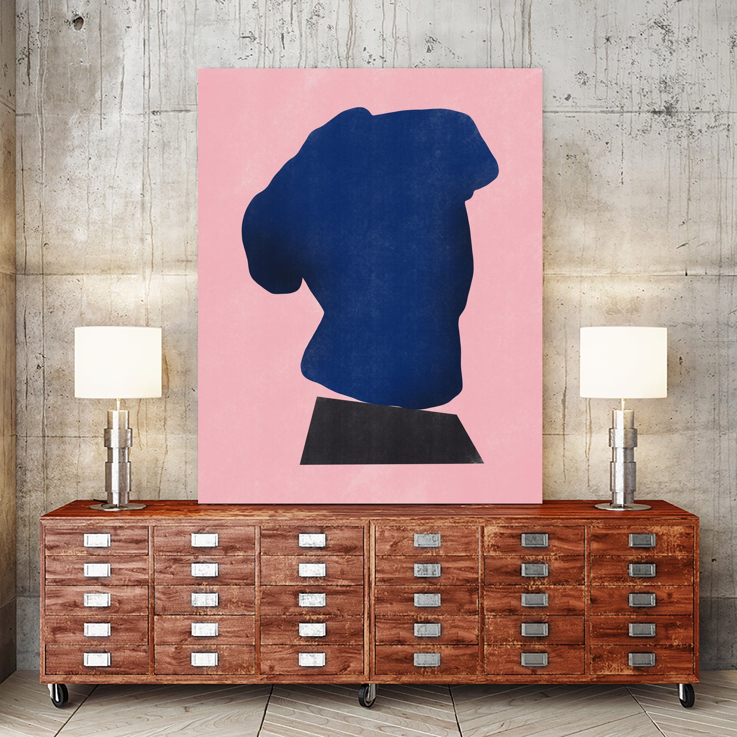 Stone Sculpture In Blue by Little Dean on GIANT ART