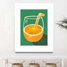 Vibrant Orange Cleverly Illustrated by Little Dean on GIANT ART - orange illustration food and drinks orange illustration