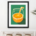 Vibrant Orange Cleverly Illustrated by Little Dean on GIANT ART - orange illustration food and drinks orange illustration