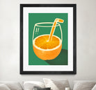 Vibrant Orange Cleverly Illustrated by Little Dean on GIANT ART - orange illustration food and drinks orange illustration